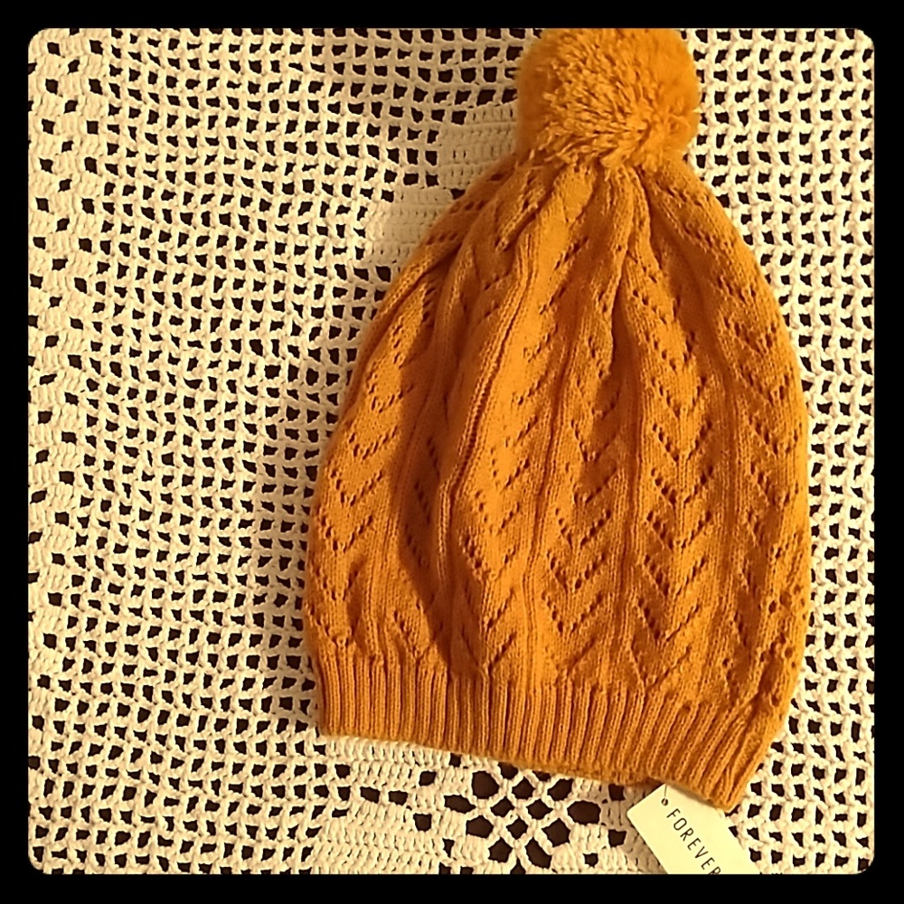 Mustard colored hat